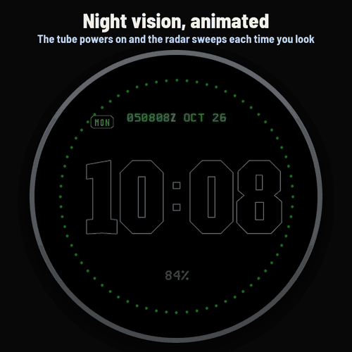 Astra Nightscope Pro – 动态夜视雷达表盘 · Screenshot 0