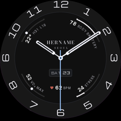 HERNAME - Luxury Analog Watch Face · Screenshot 2