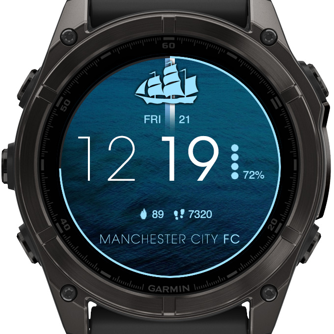 Manchester City Football Soccer Watch Face · Screenshot 3