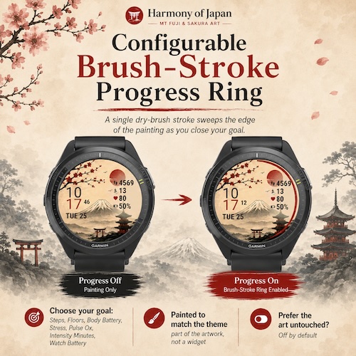 Harmony of Japan: Sakura Watch Face · Screenshot 1