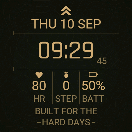 Tactical Field - Military Watch Face (Fenix 8/9) · Screenshot 0