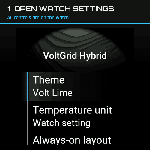 VoltGrid Hybrid - Analog Watch face · Screenshot 1