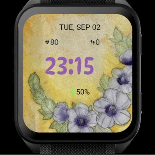 Violet Petals Glow – Hand-Painted Purple Floral · Screenshot 2