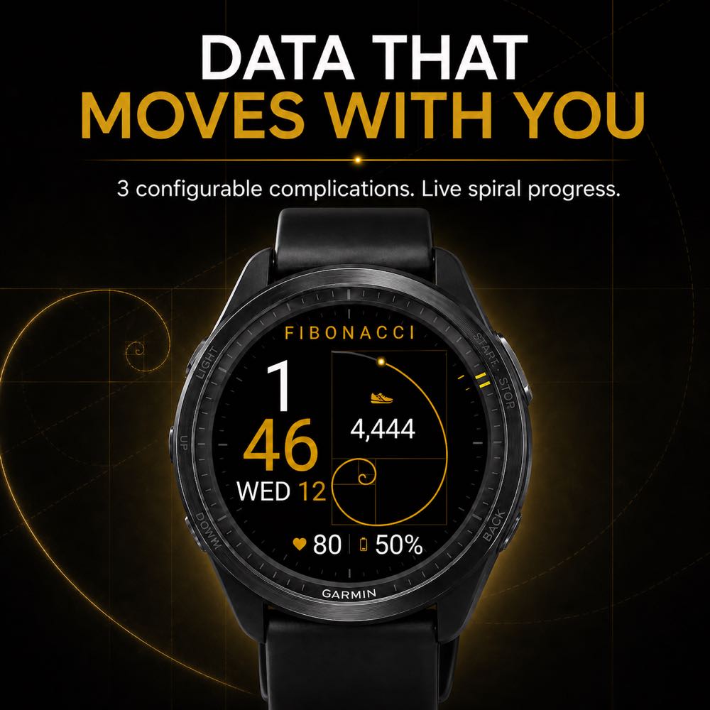 Fibonacci: Golden Ratio Watch Face · Screenshot 1