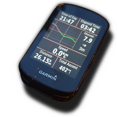 Blood Glucose Data Field · Screenshot 1