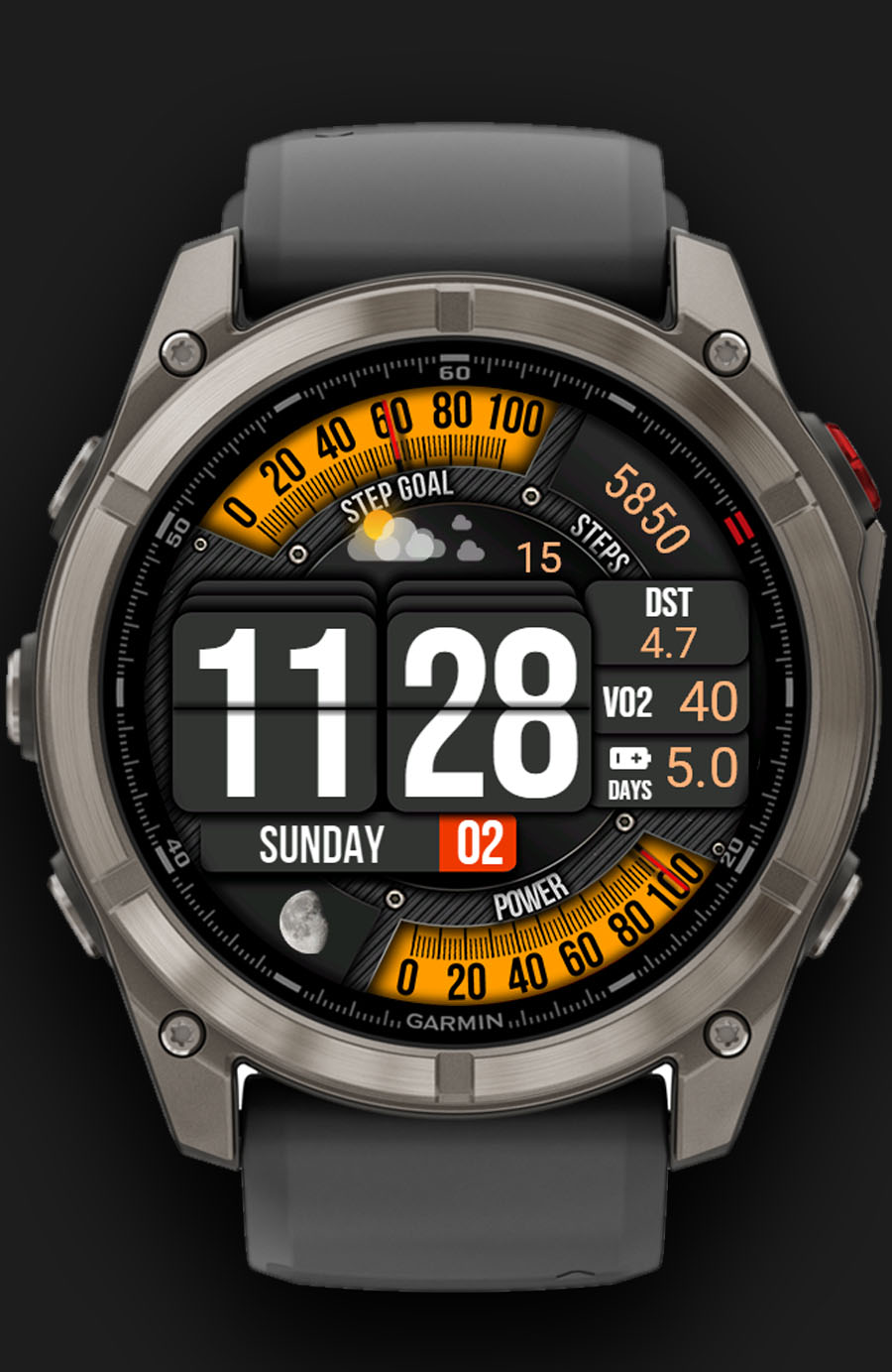 Flip Clock Dark · Screenshot 3