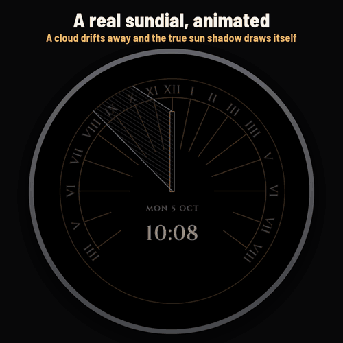 Astra Sundial Pro – 动态日晷表盘 · Screenshot 0