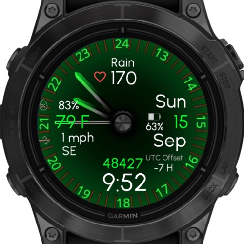 NA Custom Dive - Green (Garmin Weather) · Screenshot 3