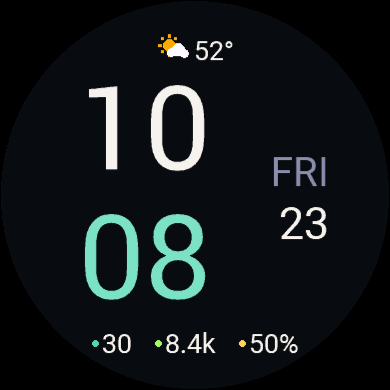 Edge - Clean Big Time & Weather · Screenshot 1