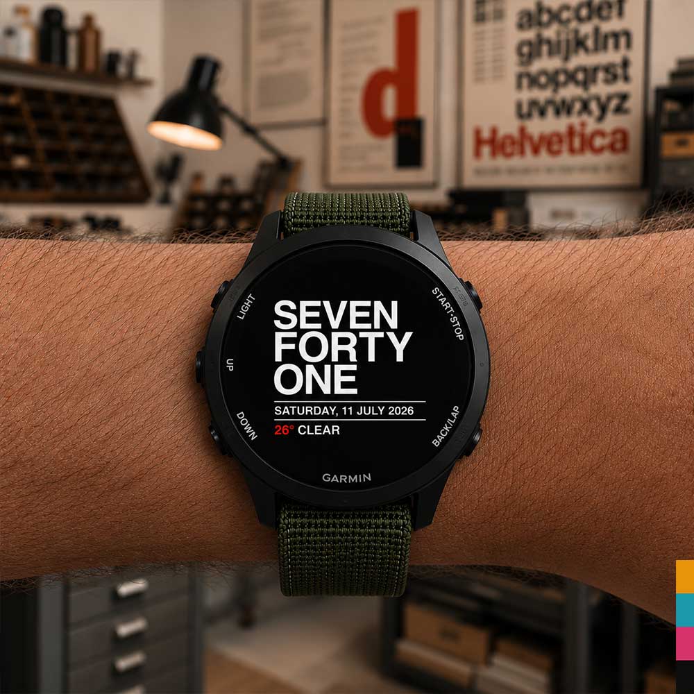 VERSAL · Word Clock Watch Face · Screenshot 0