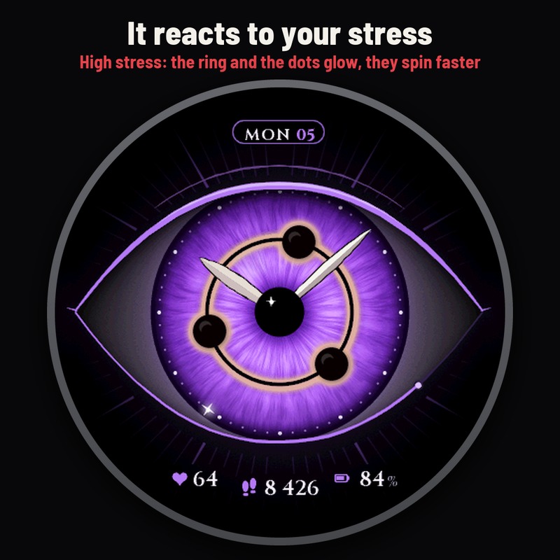 Astra Red Eye Pro – 漫画风红眼动态表盘 · Screenshot 0