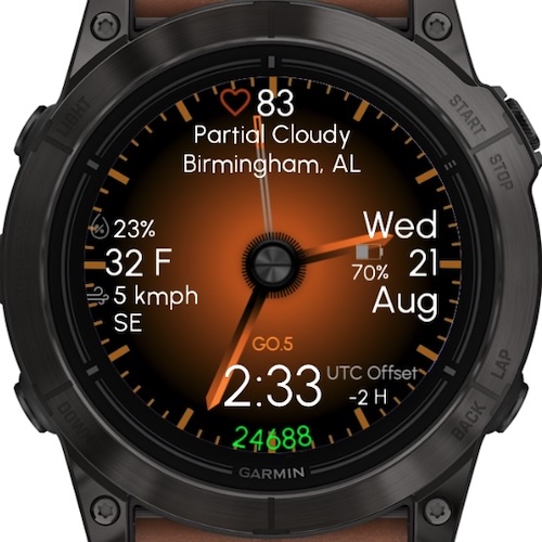 Gradient - Orange (TRIAL ONLY  Garmin Weather) · Screenshot 1