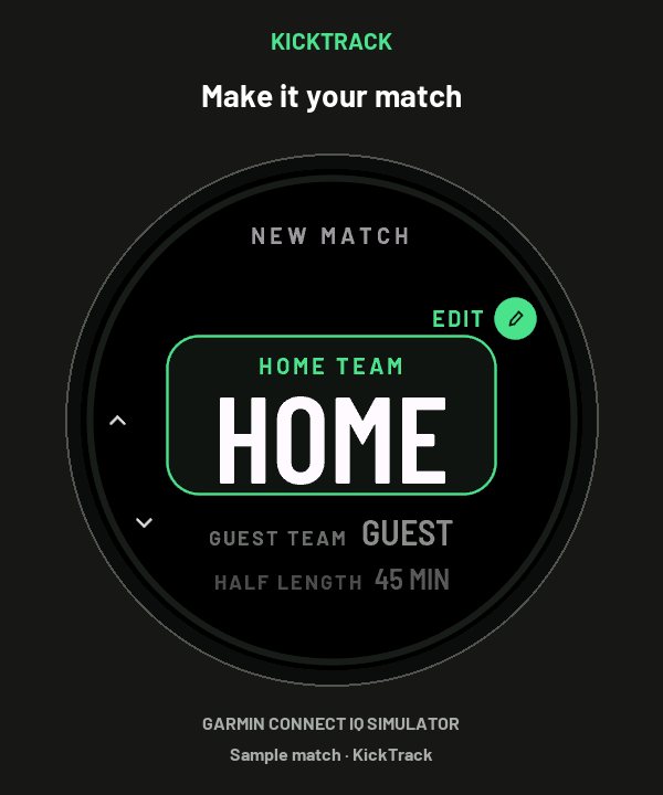 KickTrack · Football Match Tracker · Screenshot 0