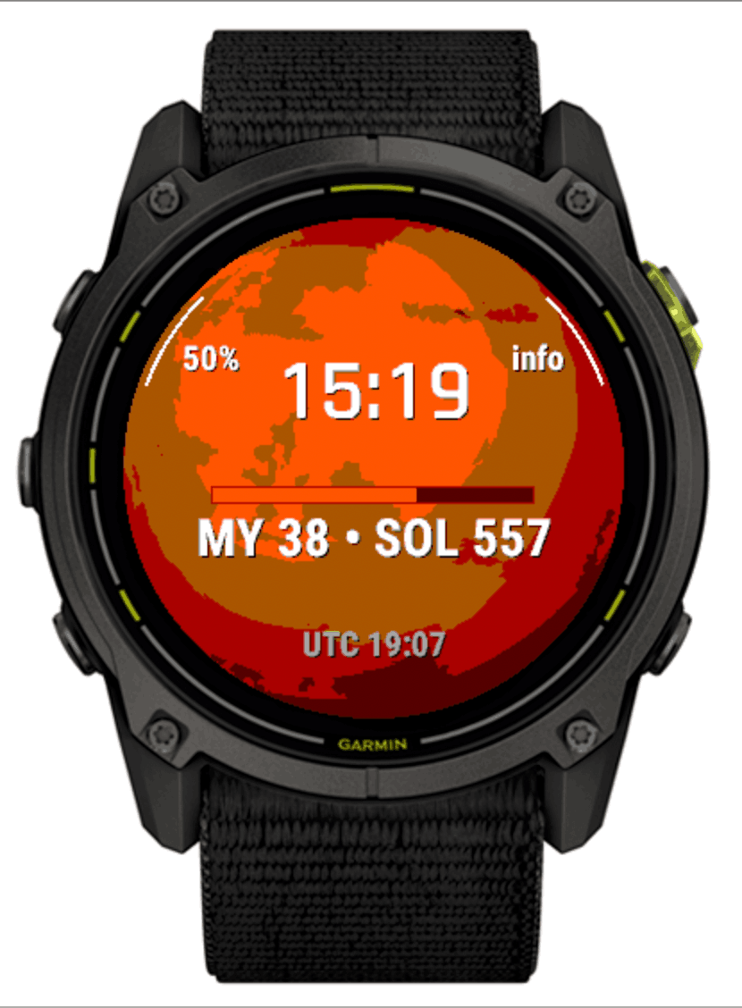 NASA Martian Time · Screenshot 1