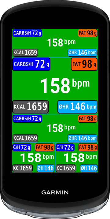 HeartrateFatCarbs Color Field · Screenshot 3