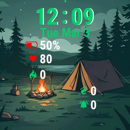 Camping Woods At Night · Screenshot 2