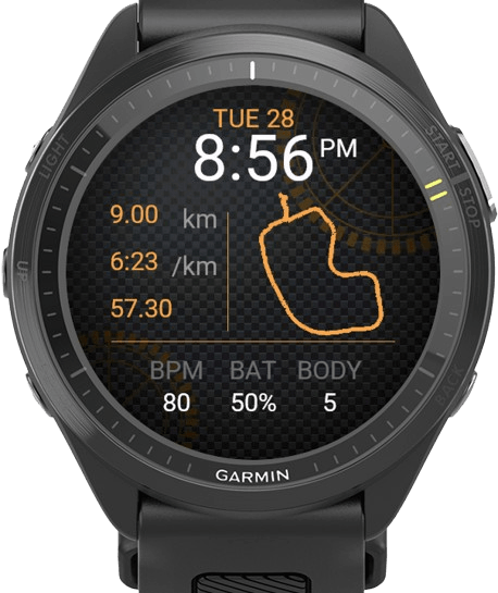 Premium Route Silhouette Watch Face · Screenshot 3