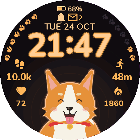 Walkies — quadrante con cane, crea il tuo cane · Screenshot 1