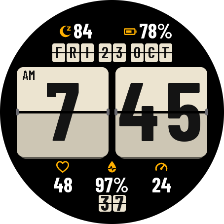 Flip Face: Flip Clock Watch Face · Screenshot 1