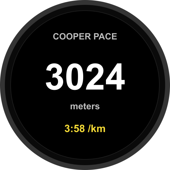 Cooper Pace | 12-min run pace · Screenshot 0