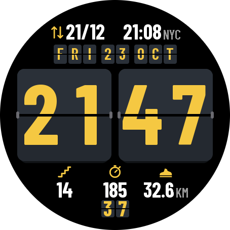 Flip Face: Flip Clock Watch Face · צילום מסך 2
