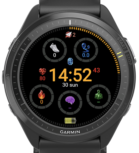 Premium AMOLED Health & Fitness Gold · Screenshot 0