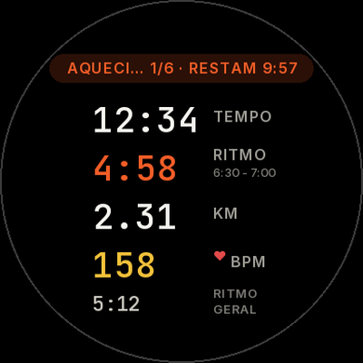 Paceiro — Treino do Dia · Screenshot 1