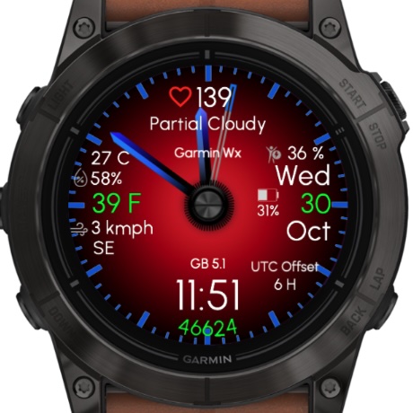 Gradient Blue - Garmin Weather · Screenshot 3