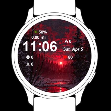 Red Moon Landscape · Screenshot 0