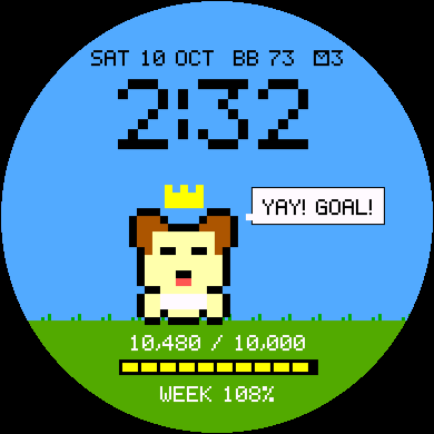 Step Pet Watch Face - Pixel Virtual Pet · Screenshot 1