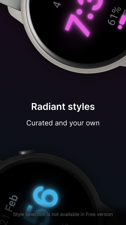 Du. Free — AMOLED watch face · Screenshot 1