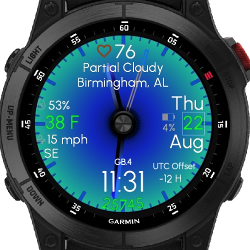 Gradient Blue (47mm) (Garmin Weather) TRIAL ONLY · Screenshot 4