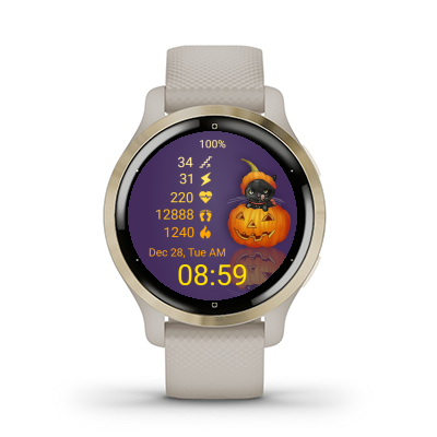 Pumpkin Cat watch face screenshot 4