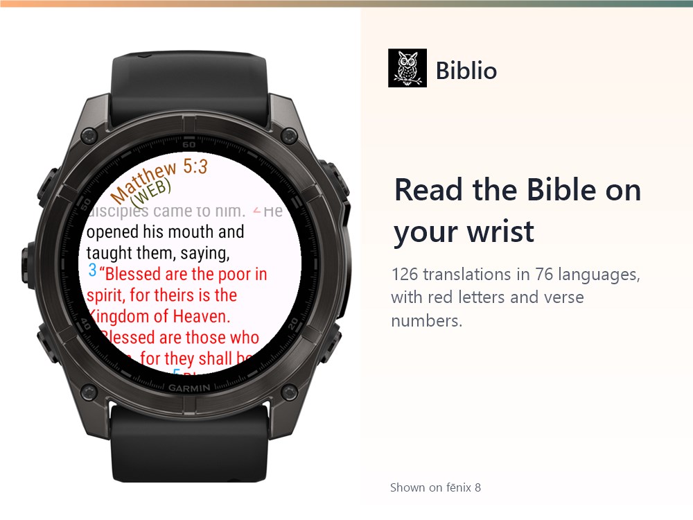 Biblio: Bible Reader, Memory & Reading Plans · Screenshot 0