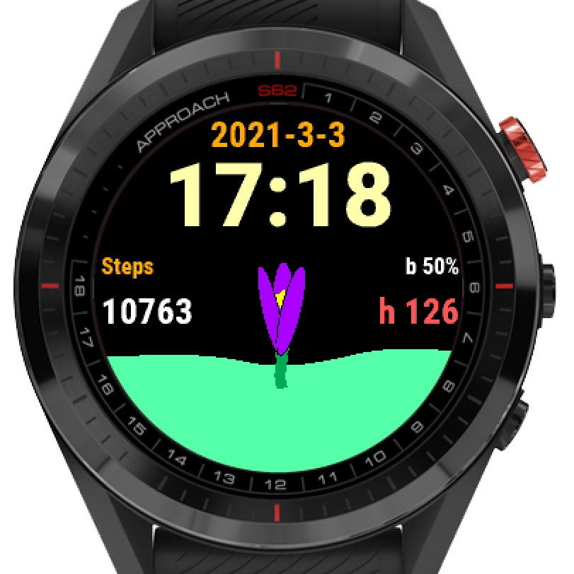 NLF Spring Emerges Watch Face · Screenshot 1