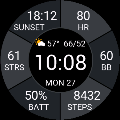 Sectors - Six Data Fields & Weather · Screenshot 4