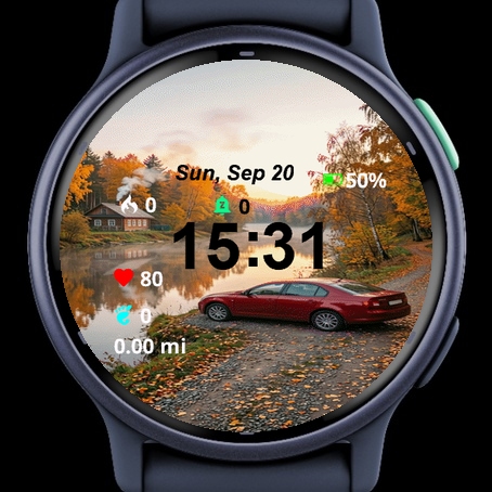 Red Car Parked Side Road · Screenshot 2