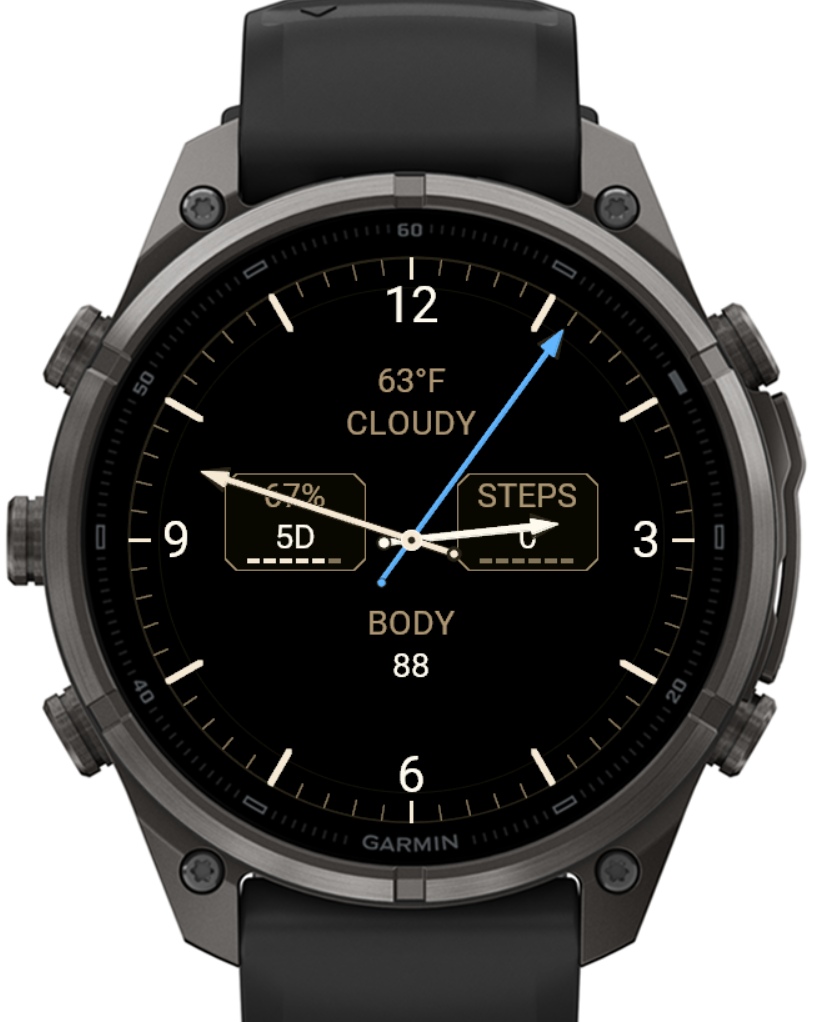 N13 Legacy - Heritage Analog Data Watch Face · Screenshot 2