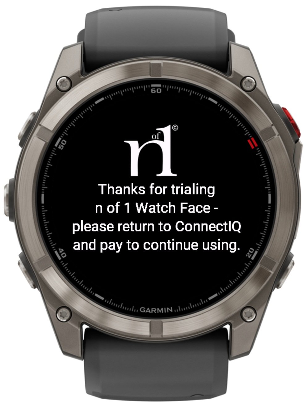 n of 1 Health - Get to Green Watch Face · Screenshot 3