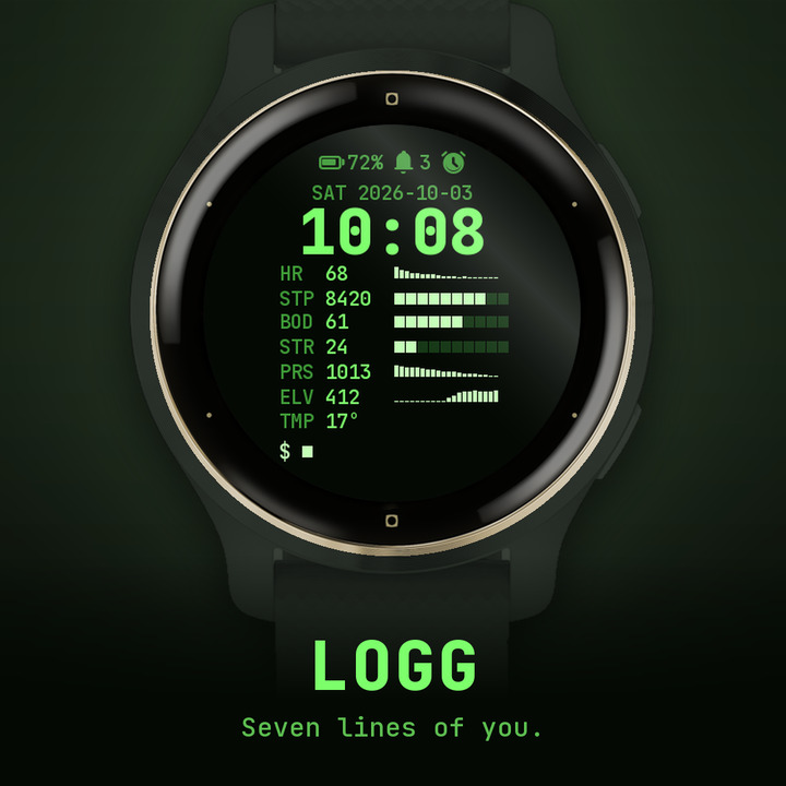 Logg – Terminal Data Readout · Screenshot 0