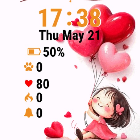 Girl Holding Balloons Heart · Screenshot 0