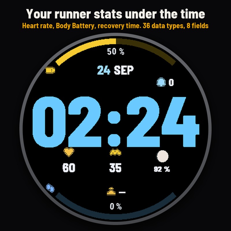 Astra Run Pro – 跑者表盘，大数字与电量 · Screenshot 2