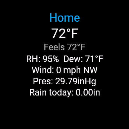 Tempest Weather Glance · Screenshot 0
