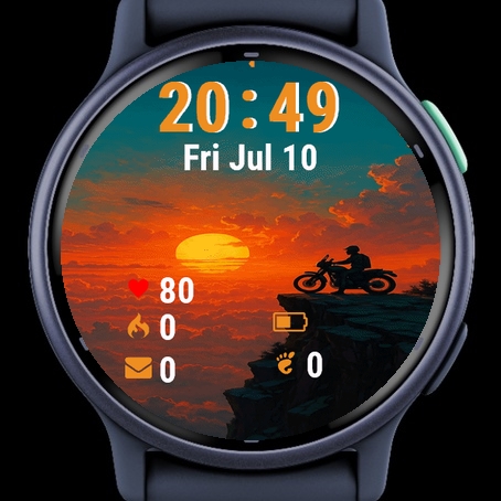 Man Motorcycle Sitting Edge Cliff · Screenshot 2