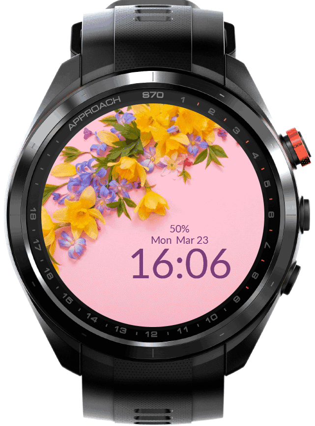 Spring Flowers Pink Background · Screenshot 1