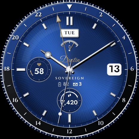 Sovereign – Oyster GMT Watch Face · Screenshot 3