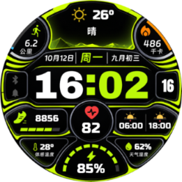 荧光 Neon 霓虹 - 心率天气步数 · Screenshot 0