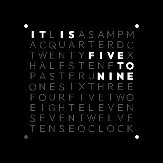 Lit Words Clock · Screenshot 0
