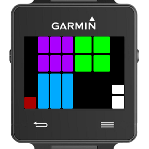 It's all about squares Garmin watch face