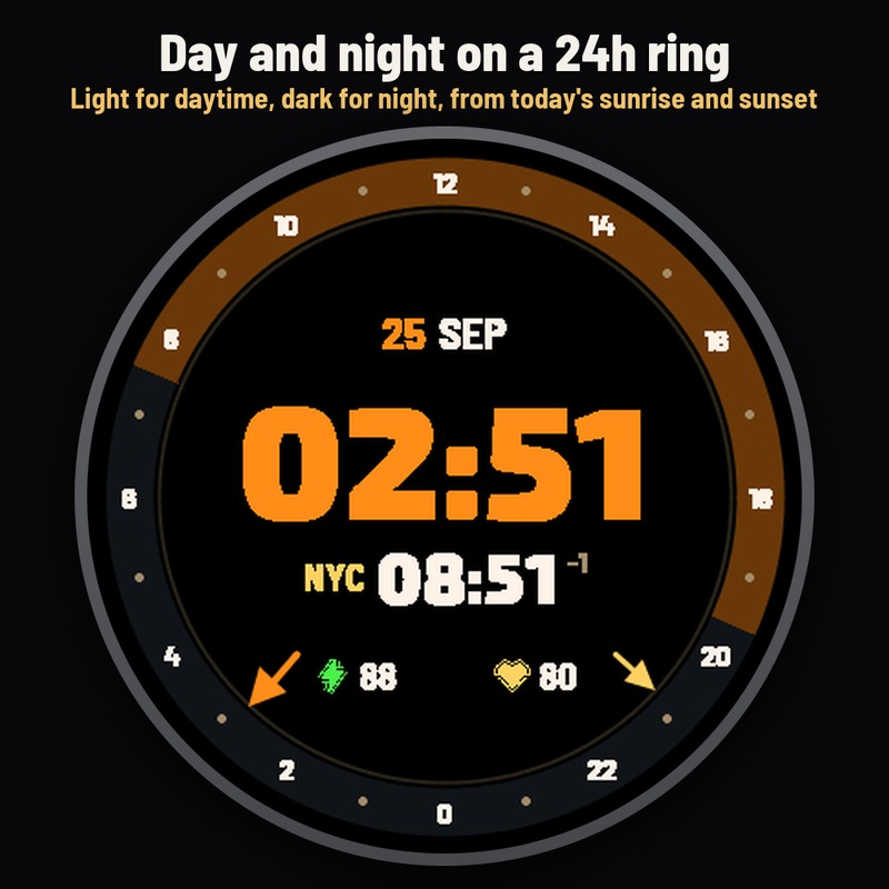 Astra Globe Pro – 双时区表盘，世界时间，GMT · Screenshot 1